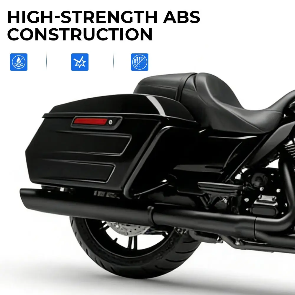 Motorcycle Saddlebags Storage Hard Saddle Bags Trunk Side Bag Fit For Harley Touring Electra Glide Ultra Limited FLHTK 2014-2024