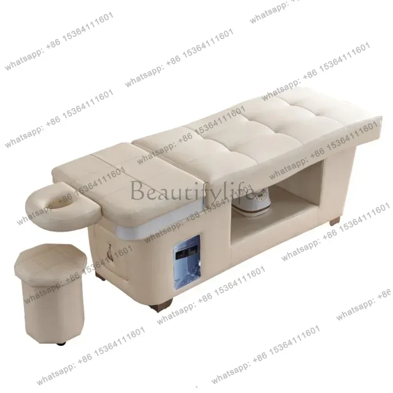 Massage Table Massage Bed with Head SPA & Fumigation Salon Shampoo Bed for Hair Washing, Wellness & Commercial Use 6