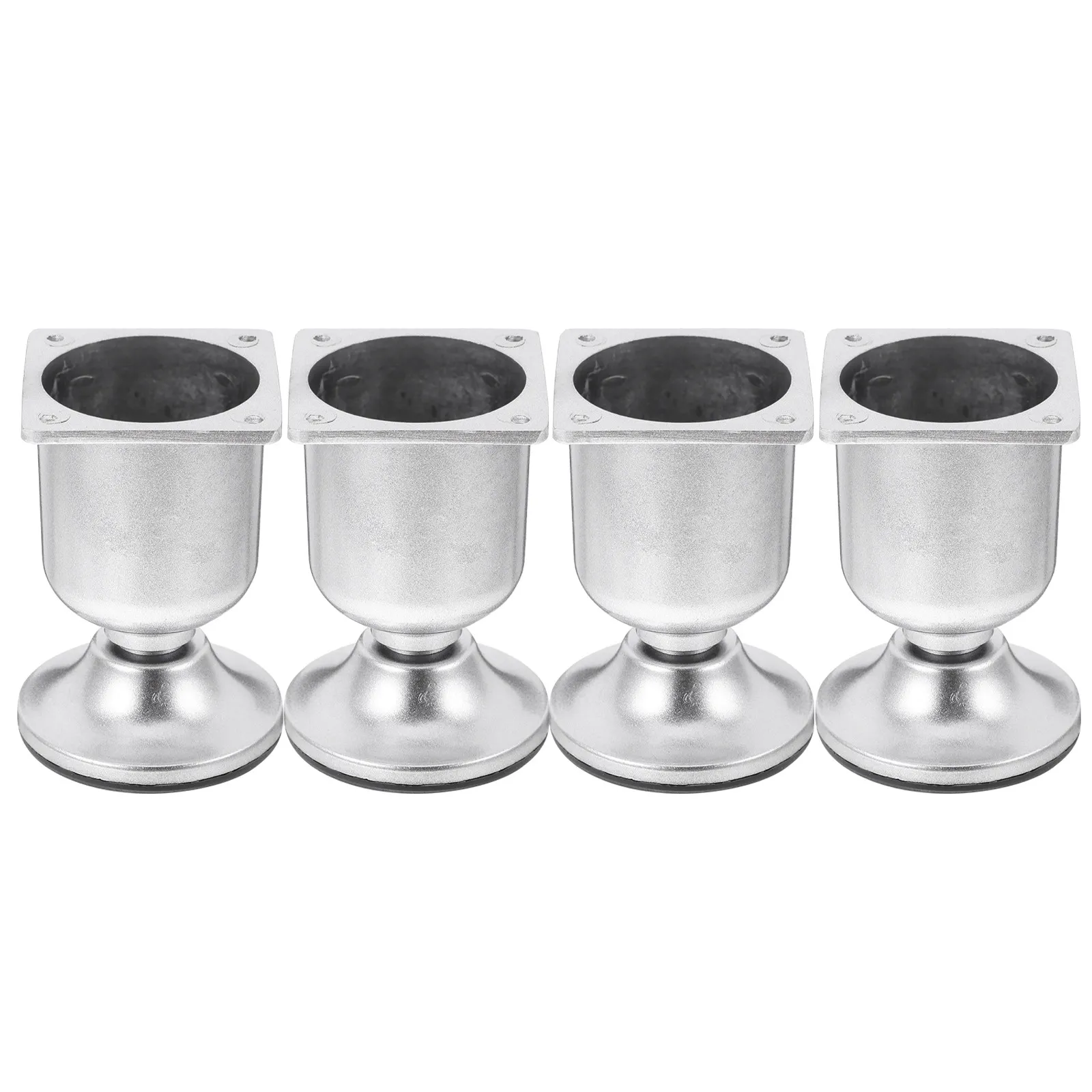 4Pcs Sturdy Aluminum Alloy Oval Sofa Legs Easy Install Furniture Legs for Living Room Bedroom Modern Cabinet Dresser Coffee