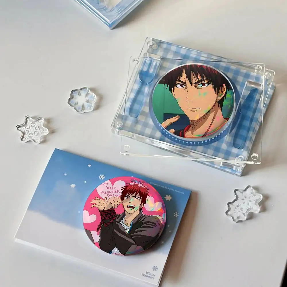 Cartoon Taiga Kagami For Badge Fashion Laser Holographic Effect Badge Custom Design Metal Lapel Pin Brooch For Backpack Decor