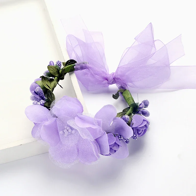 Bruiloft Decoratie Krans Pols Bloem Hand Bloem Dansvoorstelling Reizen Vakantie Bruiloft Bruidsmeisje Zus Armband