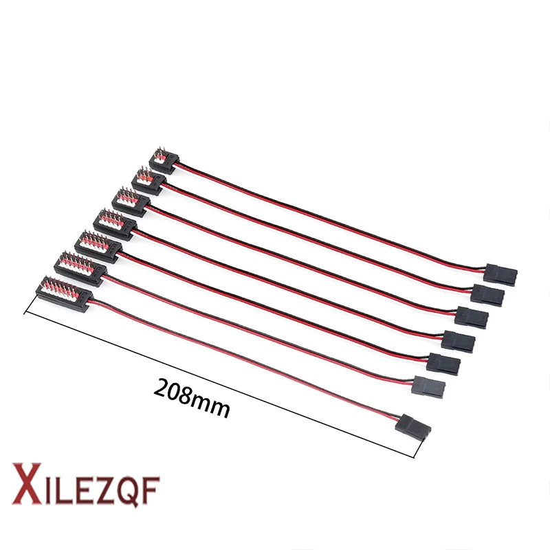 2 3 4 5 6 7 8 In 1 Y Wire 1 To 2 3 Line Remote Control Cable Servo Fan Extender for Futaba JR RC Car Aircraft Helicopter Boat