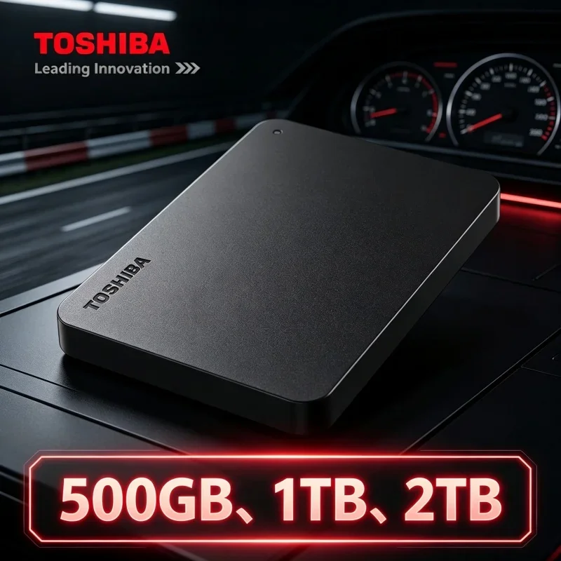 Toshiba A3 HDTB410YK3AA Canvio Basics Portable External Hard Drive USB 3.0 500GB 1TB 2TB Black Compact Lightweight Design