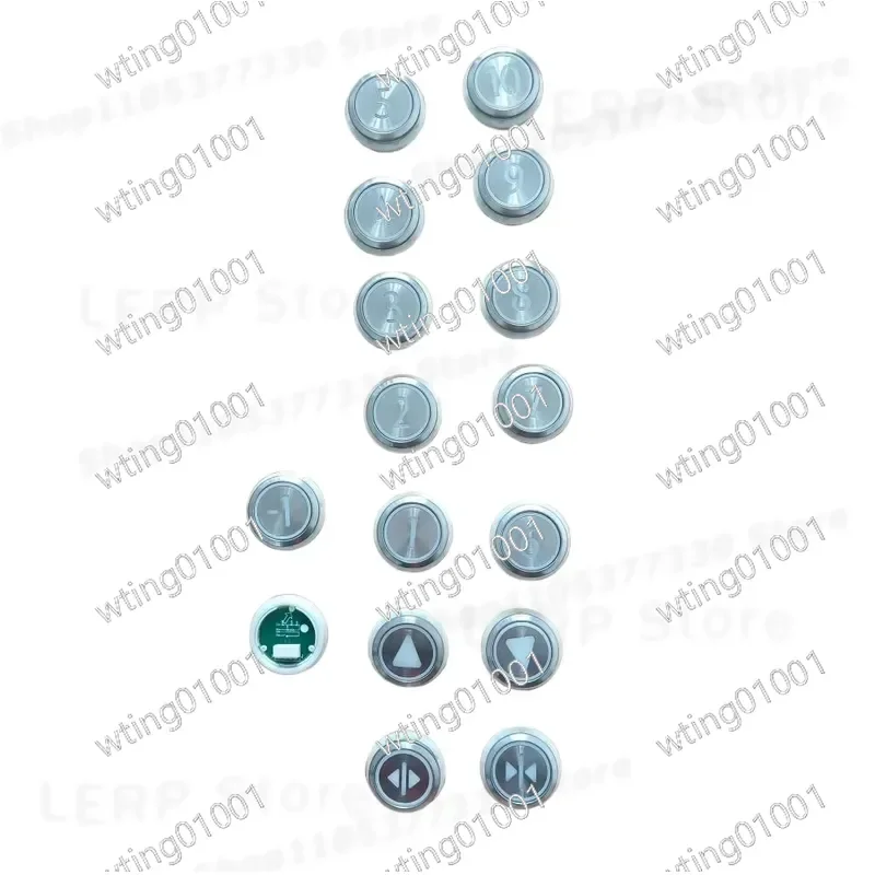 for Kone Elevator COP LOP Switch Push Button KM863233H03 863233 H03 Lift Spare Parts with Braille White Light
