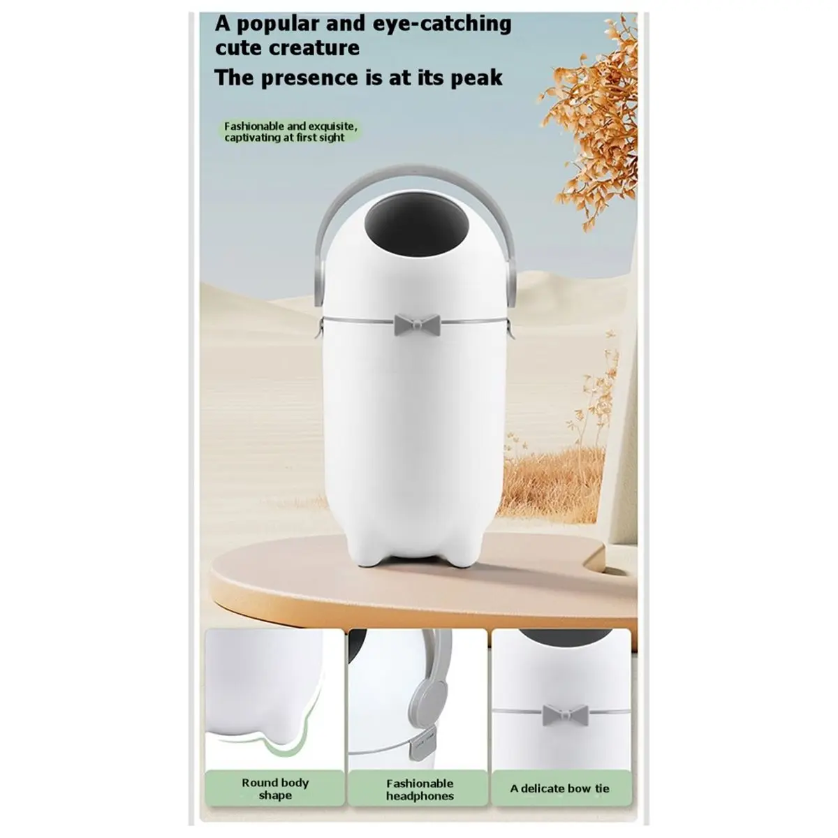 OkBABP Diaper Pail with Airtight Lid 12L Odor Control