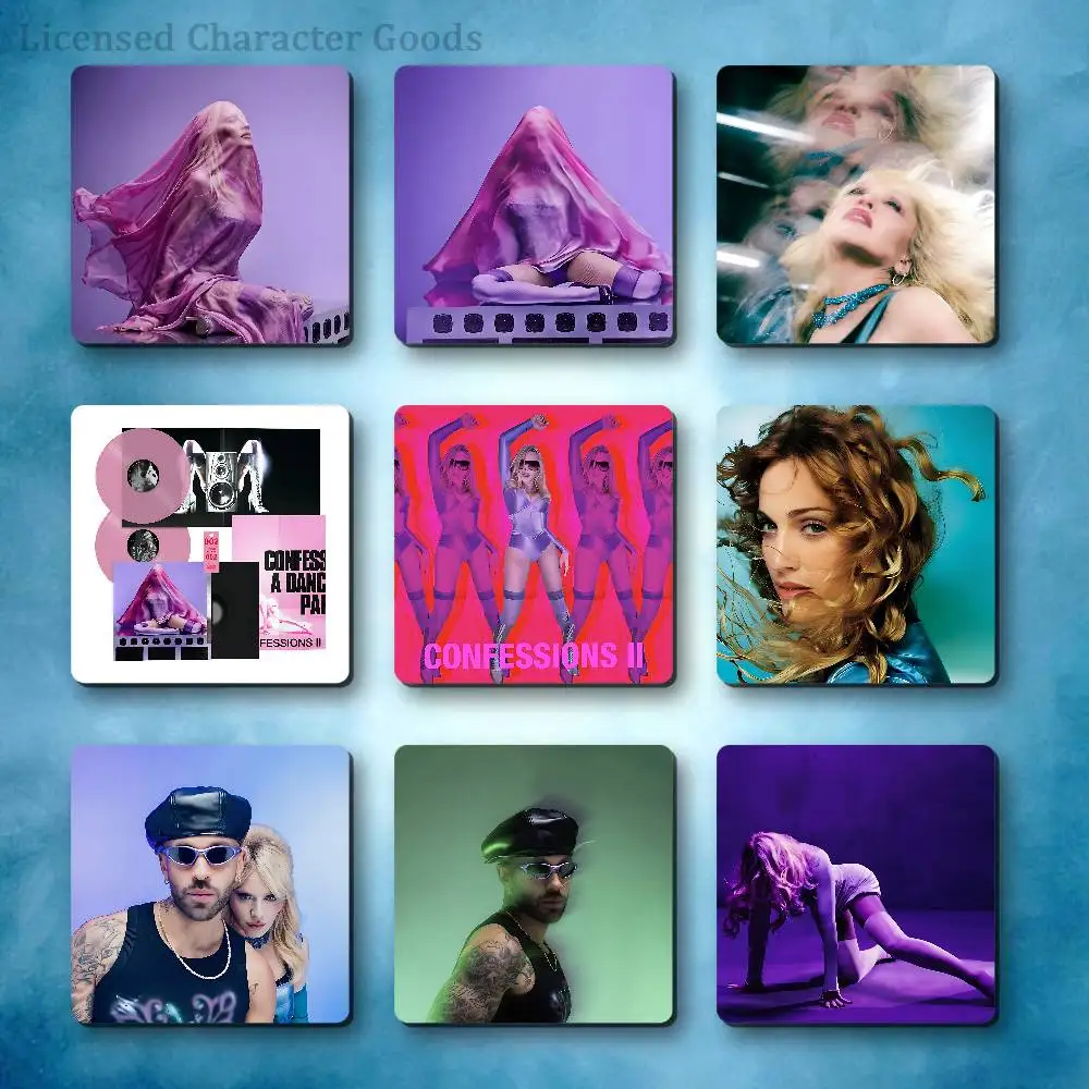 C-Confessions II Album Refrigerator Magnets Square Tiles with Magnetic Sheets Printed for Decoration Collect 55mm