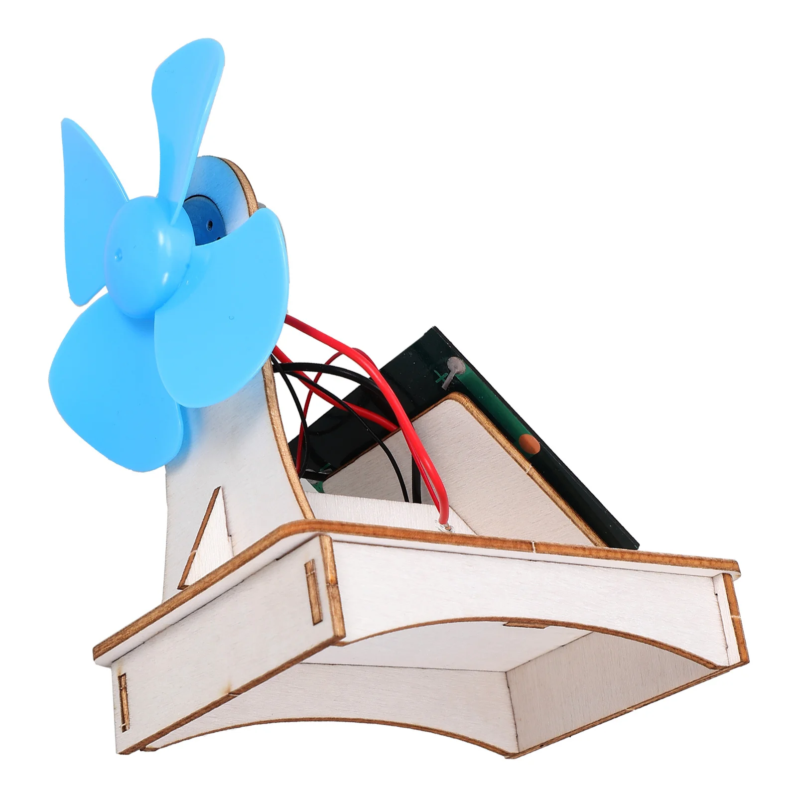 1 set 1 Set Wooden Experiment Kit Diy Solar Fan Assembly Educational For Kids Science Projects Classroom Learning Tools Kids Diy