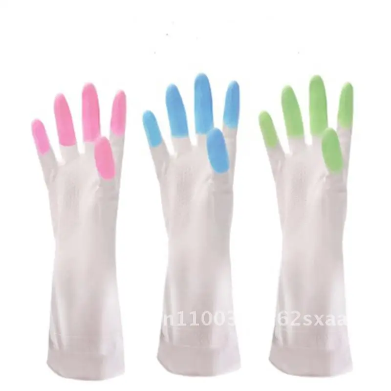 

Multifunctional Latex Gloves for Household Use Thickened PVC Four Seasons Universal Dazzling Finger Cleaning And Washing Gloves