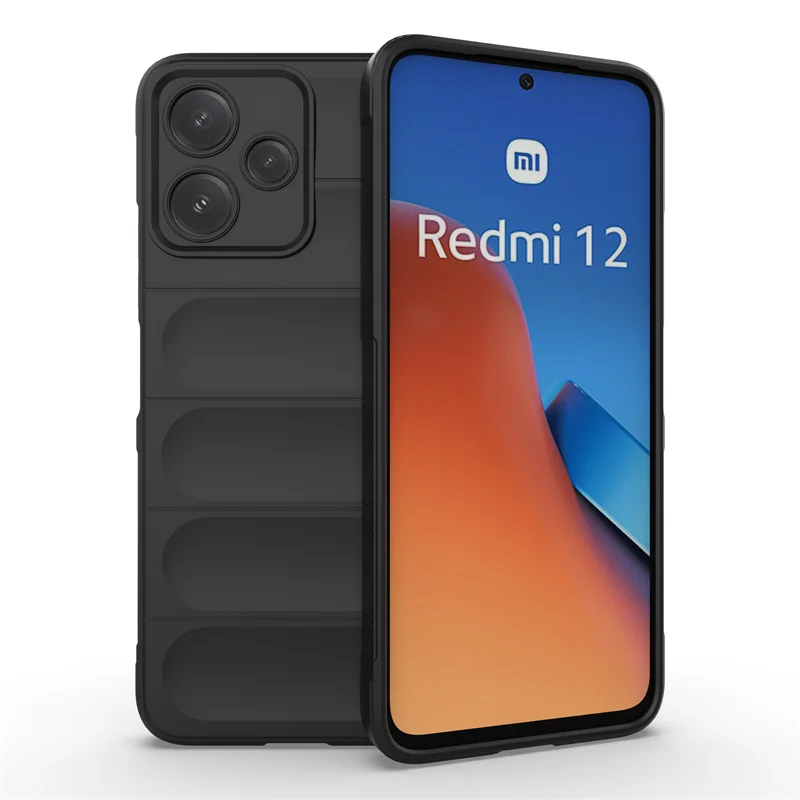 For Redmi 12 5G Case For Xiaomi Redmi 12 Cover Funda Coque Shell Soft Silicone Skin-Friendly TPU Phone Bumper For Redmi 12