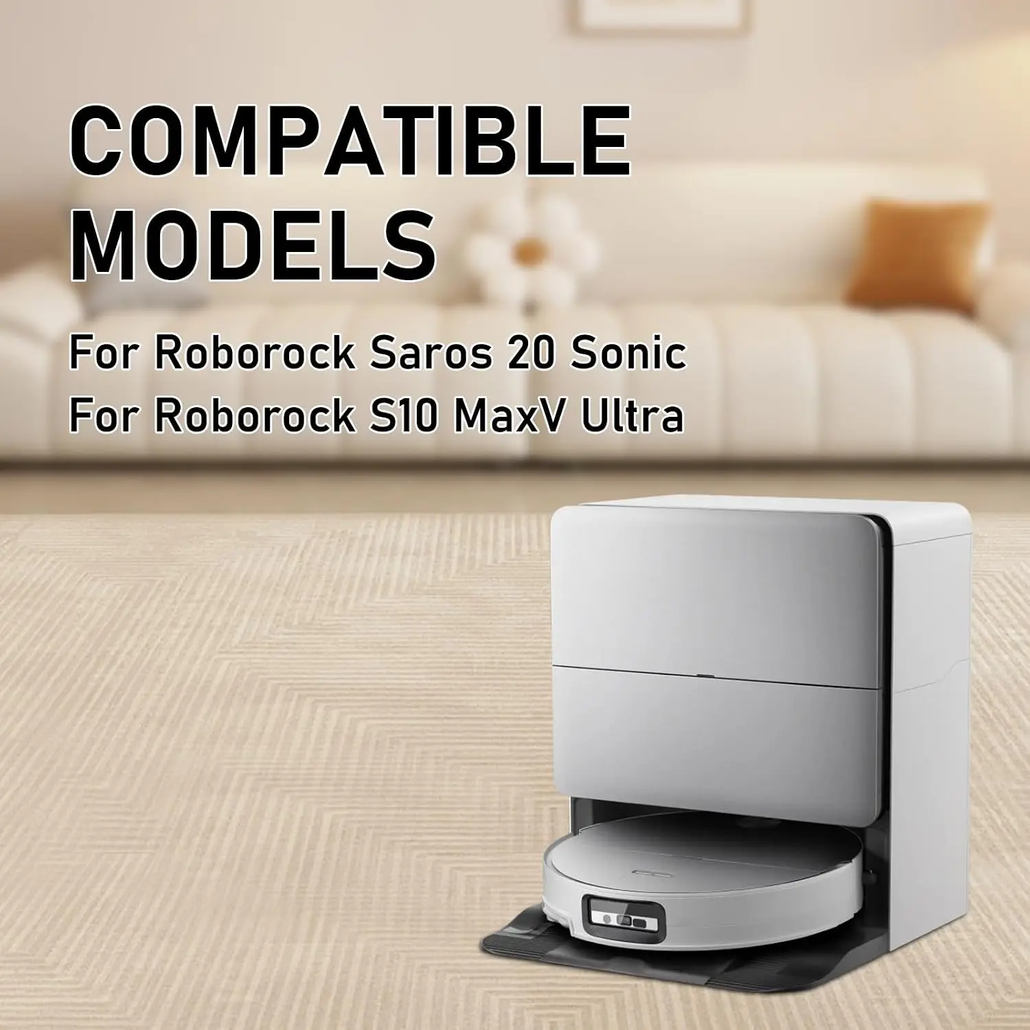 For Roborock Saros 20 Sonic S10 MaxV Ultra Filter Main / Side Brush Mop Dust Bag Robot Vacuum Cleaner Spare Parts Optional