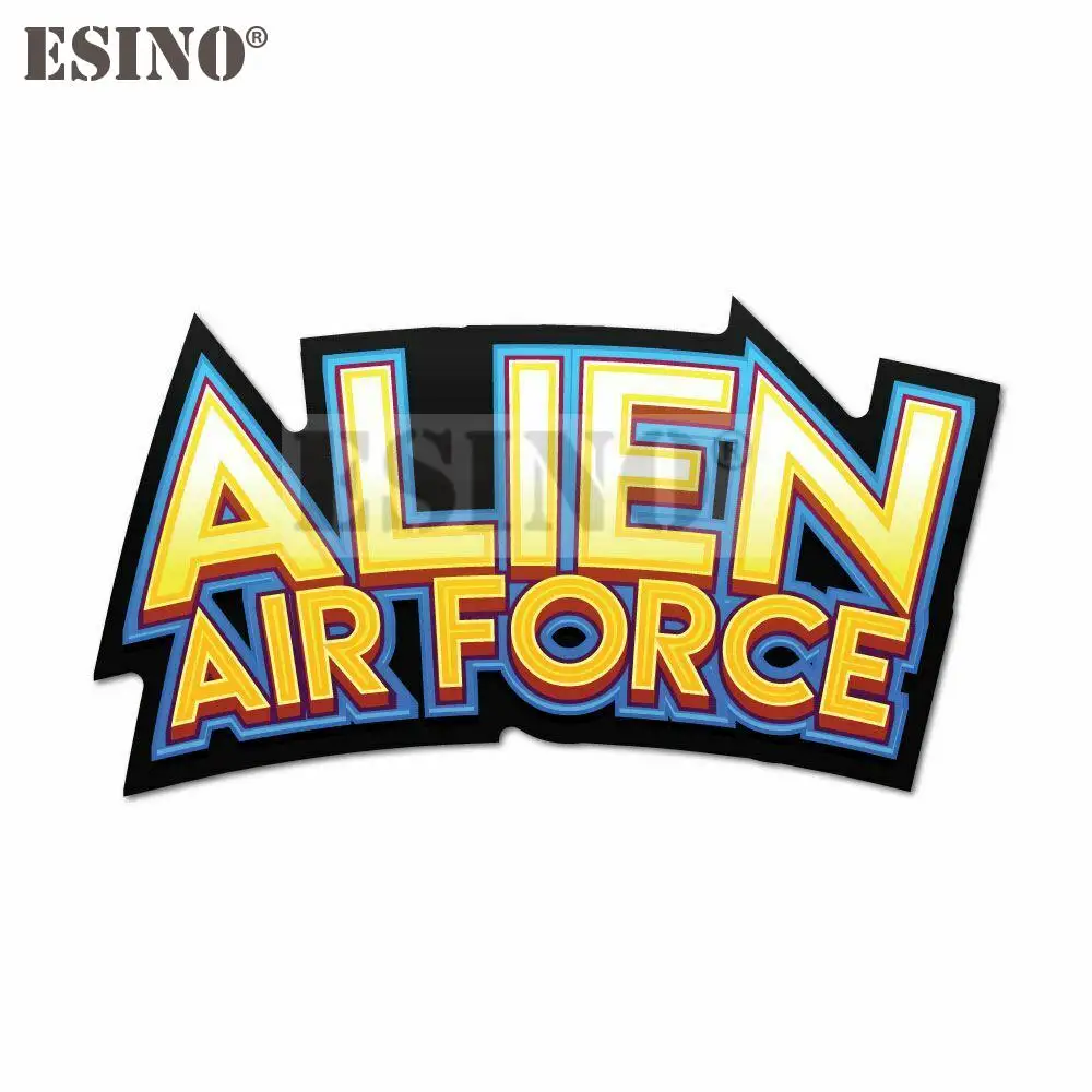 

Car Styling Creative Funny Warning Area 51 UFO Alien Air Force Cartoon PVC Decal Waterproof Car Body Sticker Pattern Vinyl