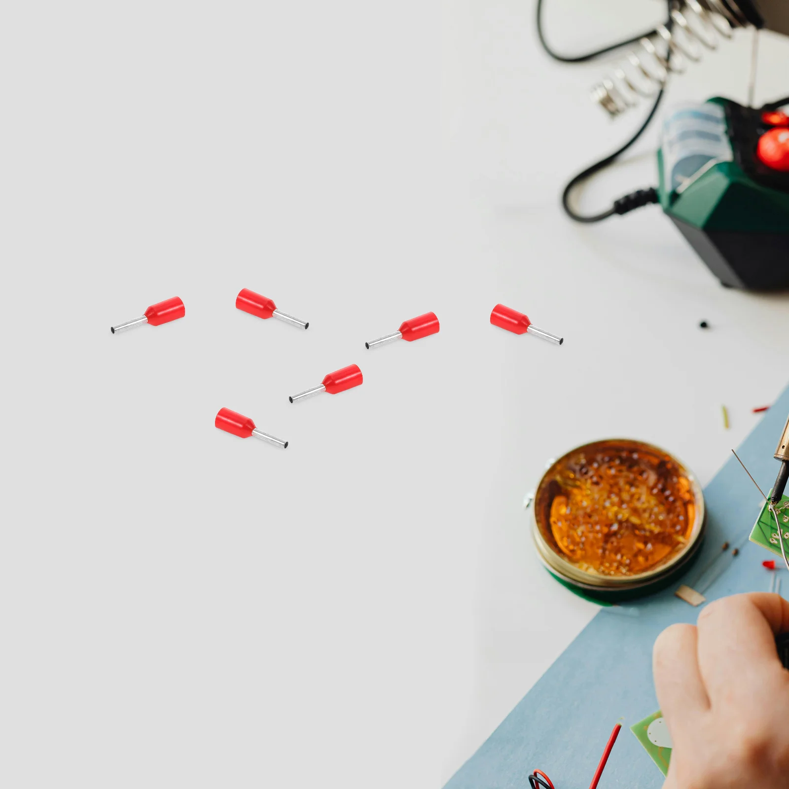 

1000Pcs Tin Plated Tubular Terminal Wire Ferrules Pre Insulated Easy Install Quick Wiring for Electrical Connections Wire