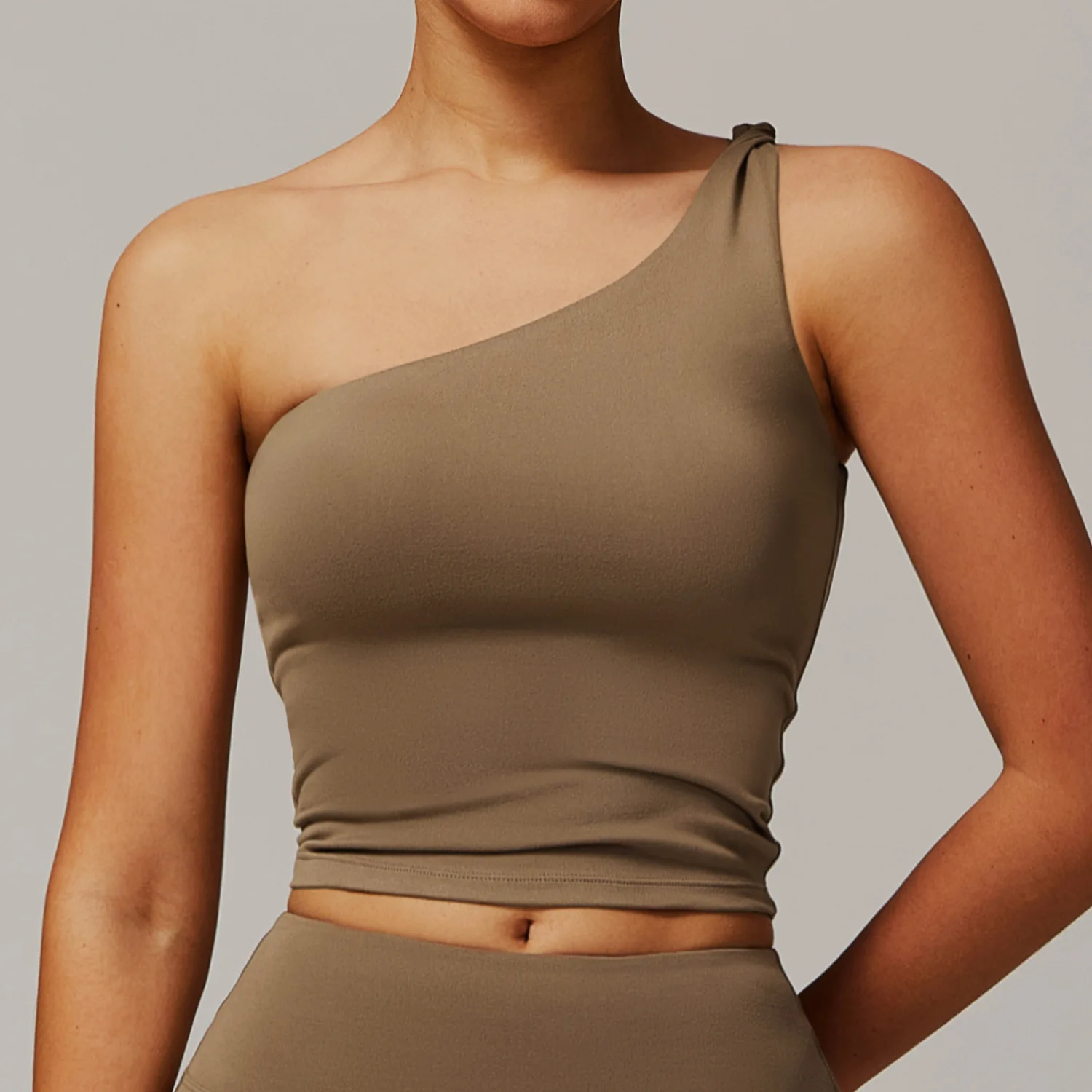 

Women Underwear Sports Plush Fabric Bra Push Up Fitness Bras One Shoulder Shockproof Yoga Bra Yoga Running Bra Sexy Workout Vest