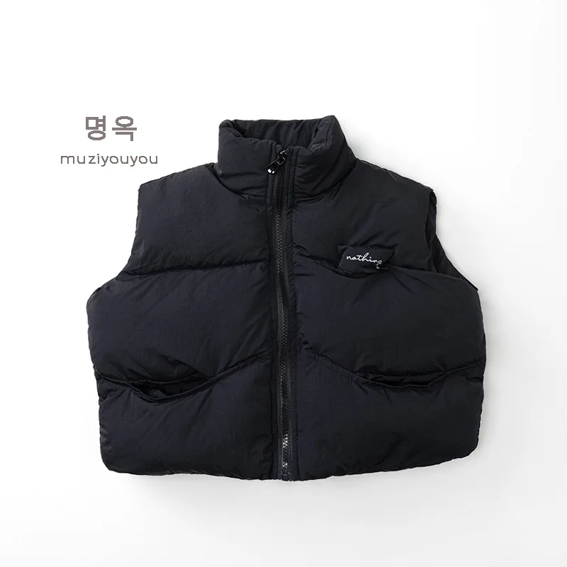 2025 شتاء جديد الأطفال أكمام سترة دافئة زائد المخملية سميكة الفتيان القطن وسادة مبطنة موضة الفتيات معطف دافئ الاطفال الملابس