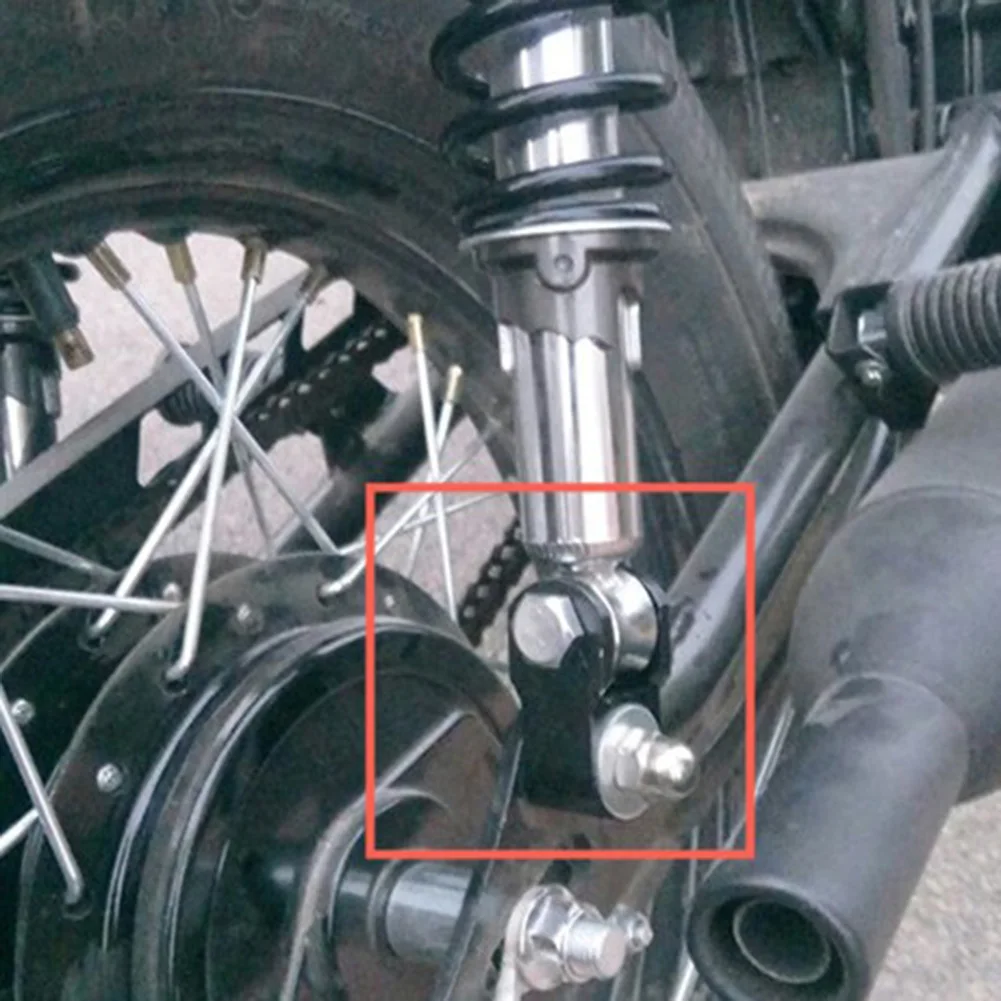 2x Motorcycle Rear Shock Absorber Aluminum Alloy Suspension Booster Height Extension Extender Slider Accessories With Screws