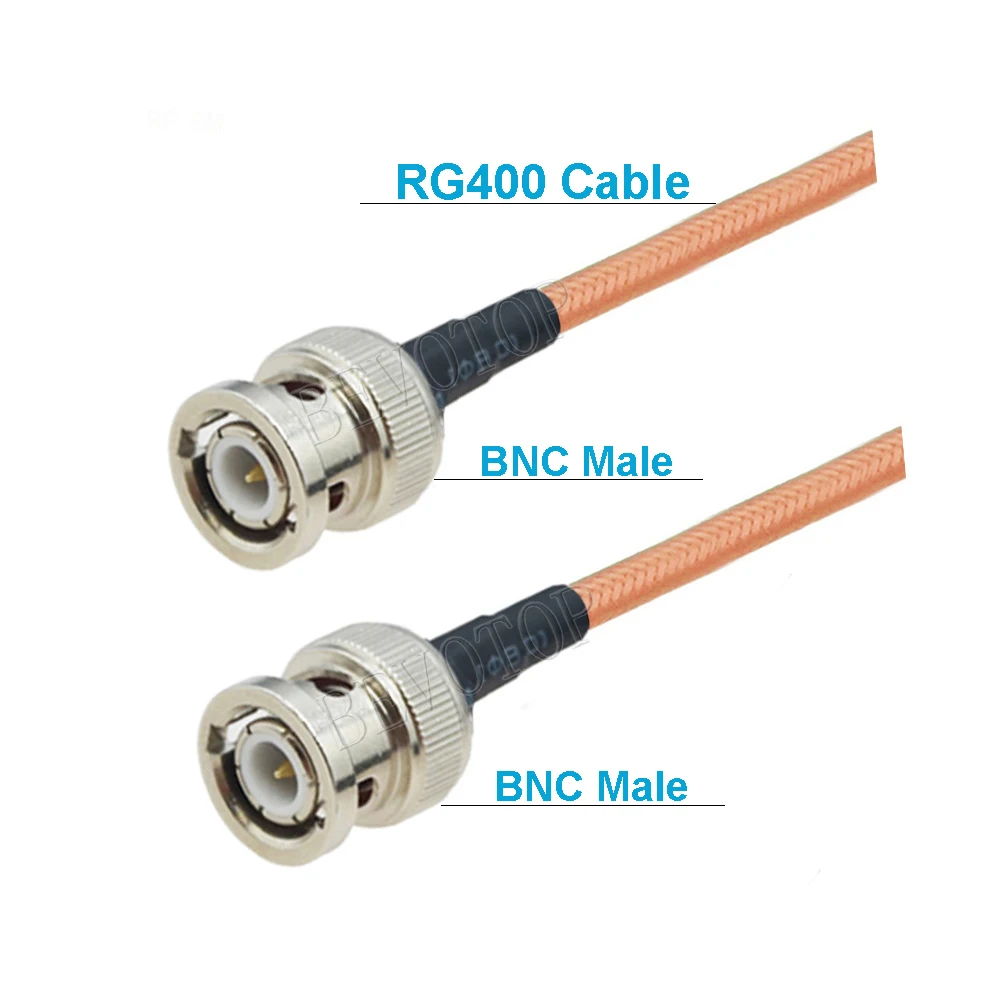 RG400 Coax Cable Double Shielded Crimp for UHF PL259 N Type TNC BNC Male Female Connector Extension Fast Delivery Brass Copper
