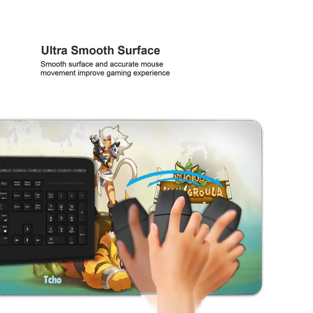 Dofus große Gaming Mauspad Computer Mauspad PC Gamer Laptop Maus Matte Büro Mausepad Silikon Teppich Tastatur Matte Schreibtisch Pad