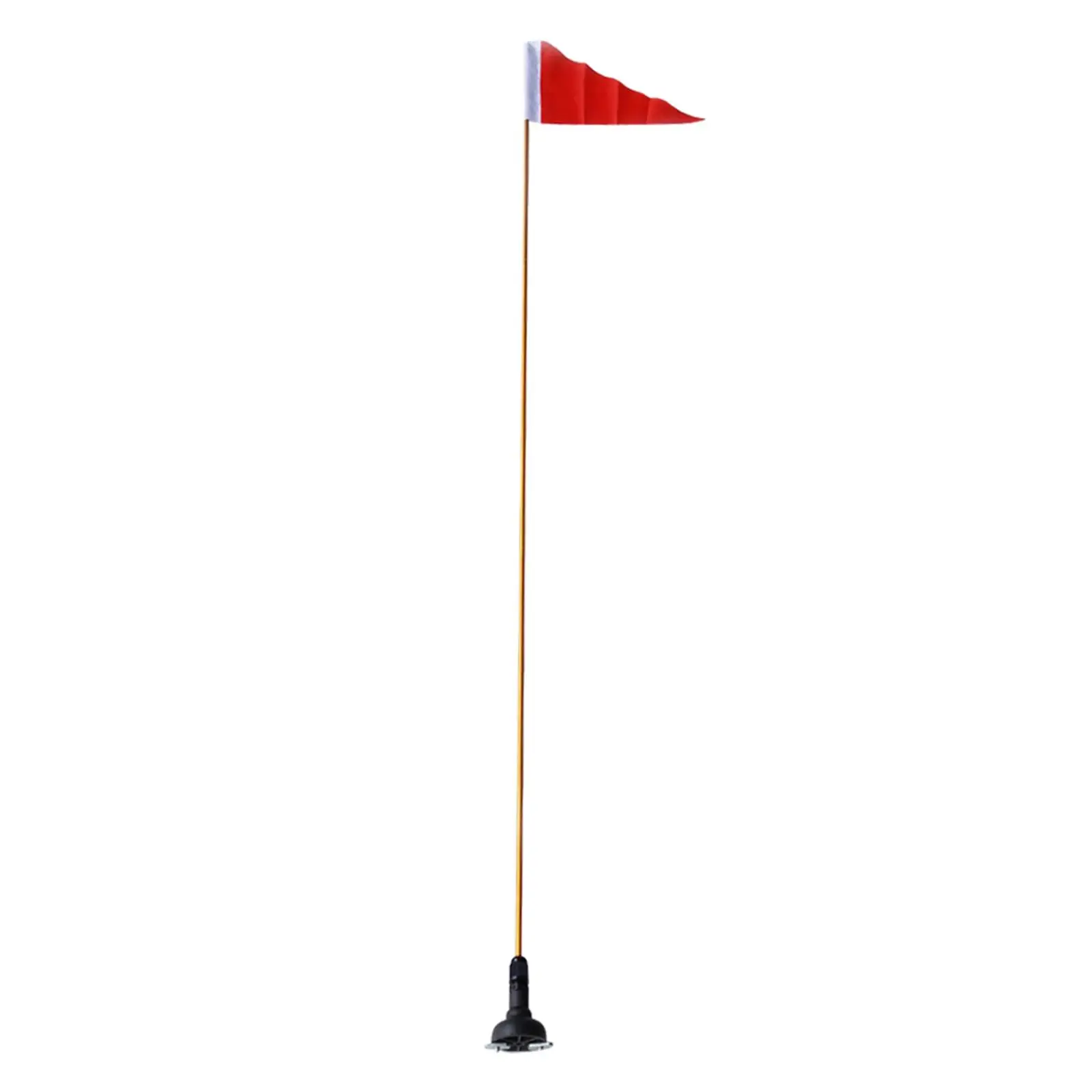 Kayak Safety Flag Kit Aluminum Alloy Pole 1.2m Side Mount Base Canoe Marine Warning Gear for Fishing