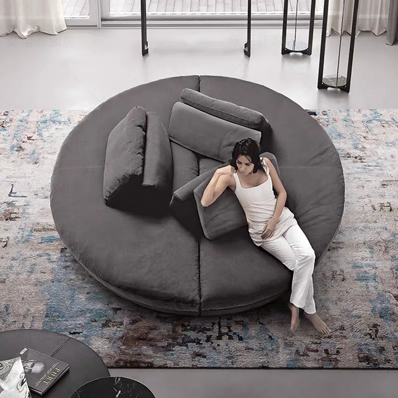 Nordic simple clothing store hotel leisure multi-person sofa super large