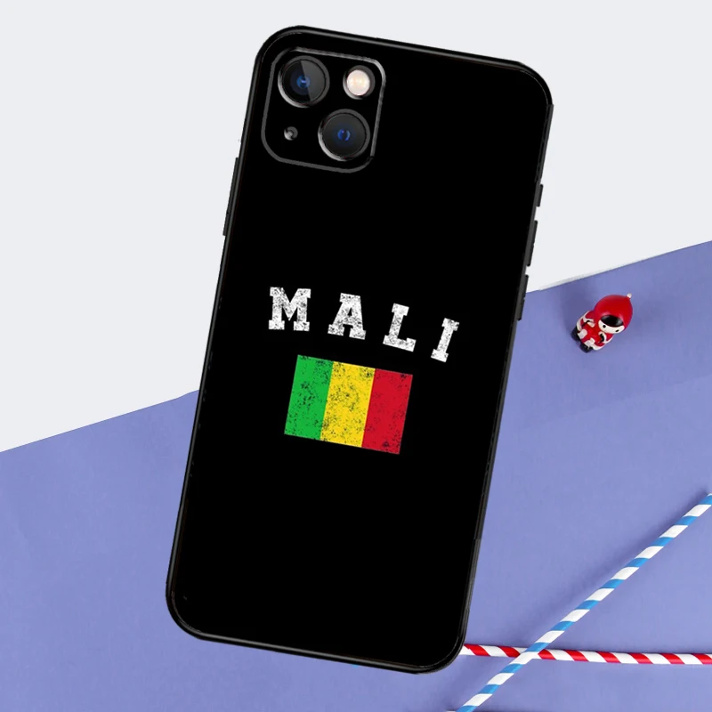 Mali Flag For iPhone 16 15 14 Pro Max Phone Case For iPhone 16 15 13 11 12 Pro Max Mini 7 8 Plus XS X XR Cover