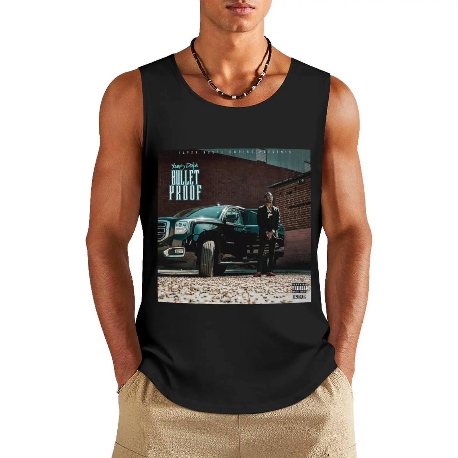 

Bulletproof - Young Dolph Tank Top sleeveless bodybuilding for men