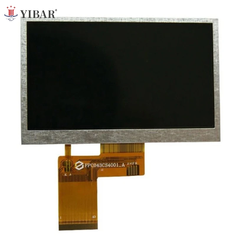 Universal 4.3 Inch TFT LCD Screen Display 40 Pins HD 480*272 Repair Replacement Monitor for Car Vehicle