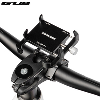 GUB PLUS 21 Motorcycle Bike Phone Holder Aluminum Alloy Cell Phone Holder Bracket Rotatable Adjustable Anti-slip Cycling Parts