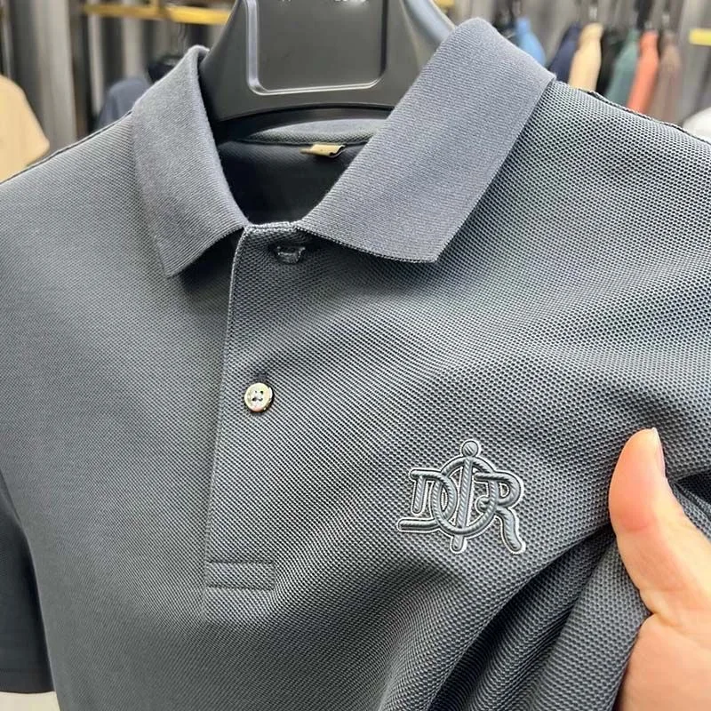 

100% cotton high-end breathable short sleeve POLO shirt men 2025summer luxury brand embroidery Paul T-shirt fashion men's wear