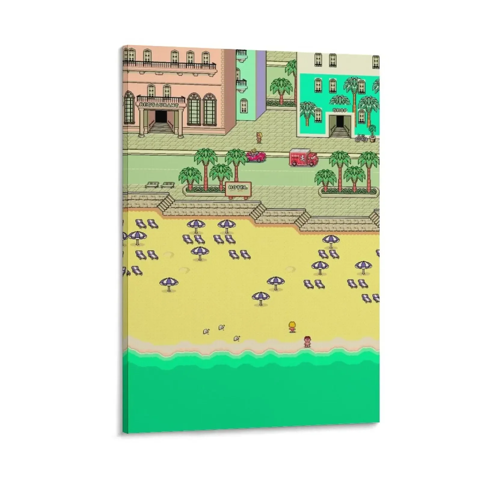 

Earthbound Summers Map Canvas Painting fashion wall paintings poster aesthetic anime posters