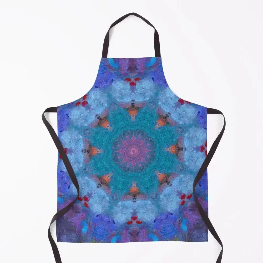 

Painterly mandela Apron Waiter Uniforms Chef Uniform Woman For Woman Customizable Apron