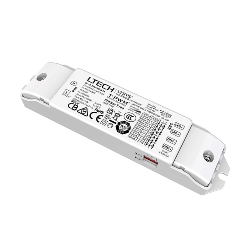 10W 12W 100mA-400mA 350mA-700mA CC Constant Current 0-10V/10VPWM/RX LED Driver LTECH 100-240V Dimming Lighting Transformer