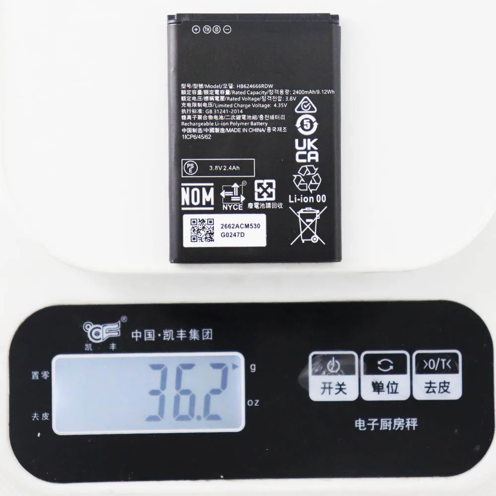 Akumulator HB 624666 RDW 2400mAh dla Huawei E5576-820 4G LTE WIFI Router Modem Hotspot Battery