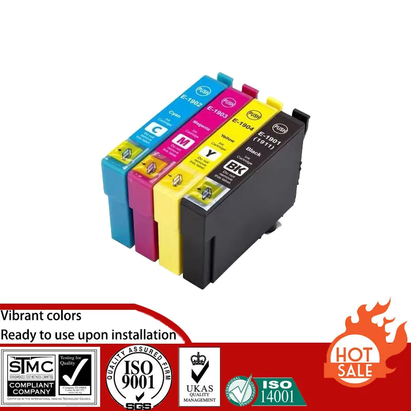 Compatible Ink Cartridge for Epson T1901 1901 - 1904 1911 suit For Epson Me 401/303/301 Workforce WF-2528/2538/2548