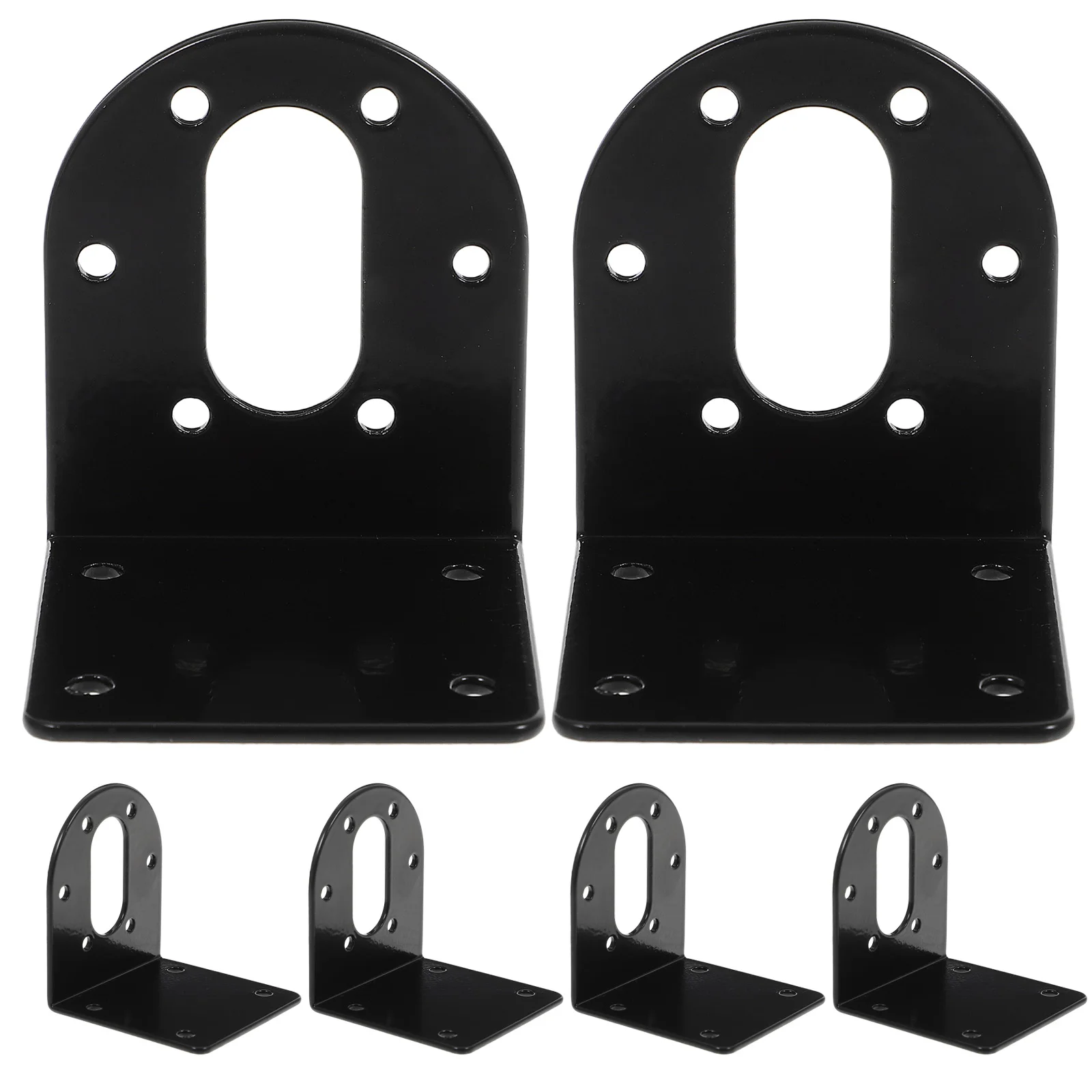 

6pcs Dc Gear Bracket 37Mm Motor Mounting Holder Anti-Rust Paint M3X6Mm Screws L-Shaped Geared Motor Fixed Seat For