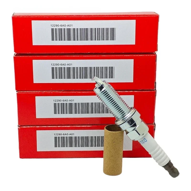 

4Pcs 12290-6A0-A01 DILKAR8P8SY Dual Iridium Spark Plug For Honda Accord Civic Acura ILX TLX 2.4L 122905A2A01