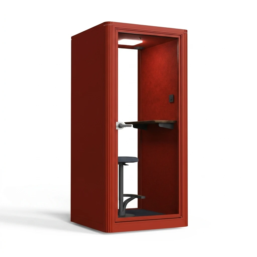 One Person Soundproof Office Pod Modular Phone Booth Quick Assembly