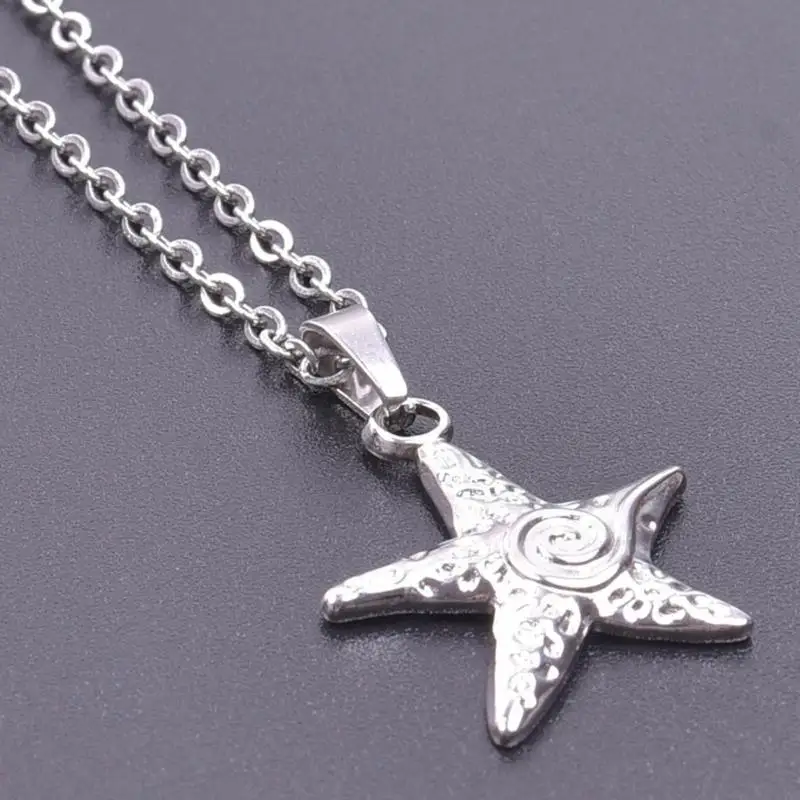 X4ya Ocean-Upans مبالغة في قلادة نجم البحر الشاطئ الشاطئ