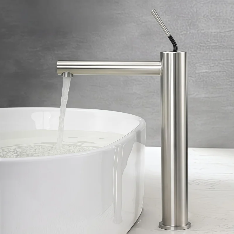 Stainless Steel Faucet Anti-Splash Water Basin Hot and Cold Single Hole Hot and Cold Water