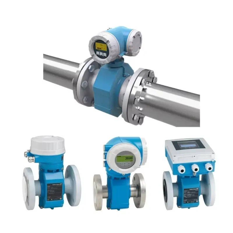 Compact E+H High Temperature Electromagnetic Flowmeter Endress+Hauser Proline Promag P 300 P 500 in Corrosive Chemical
