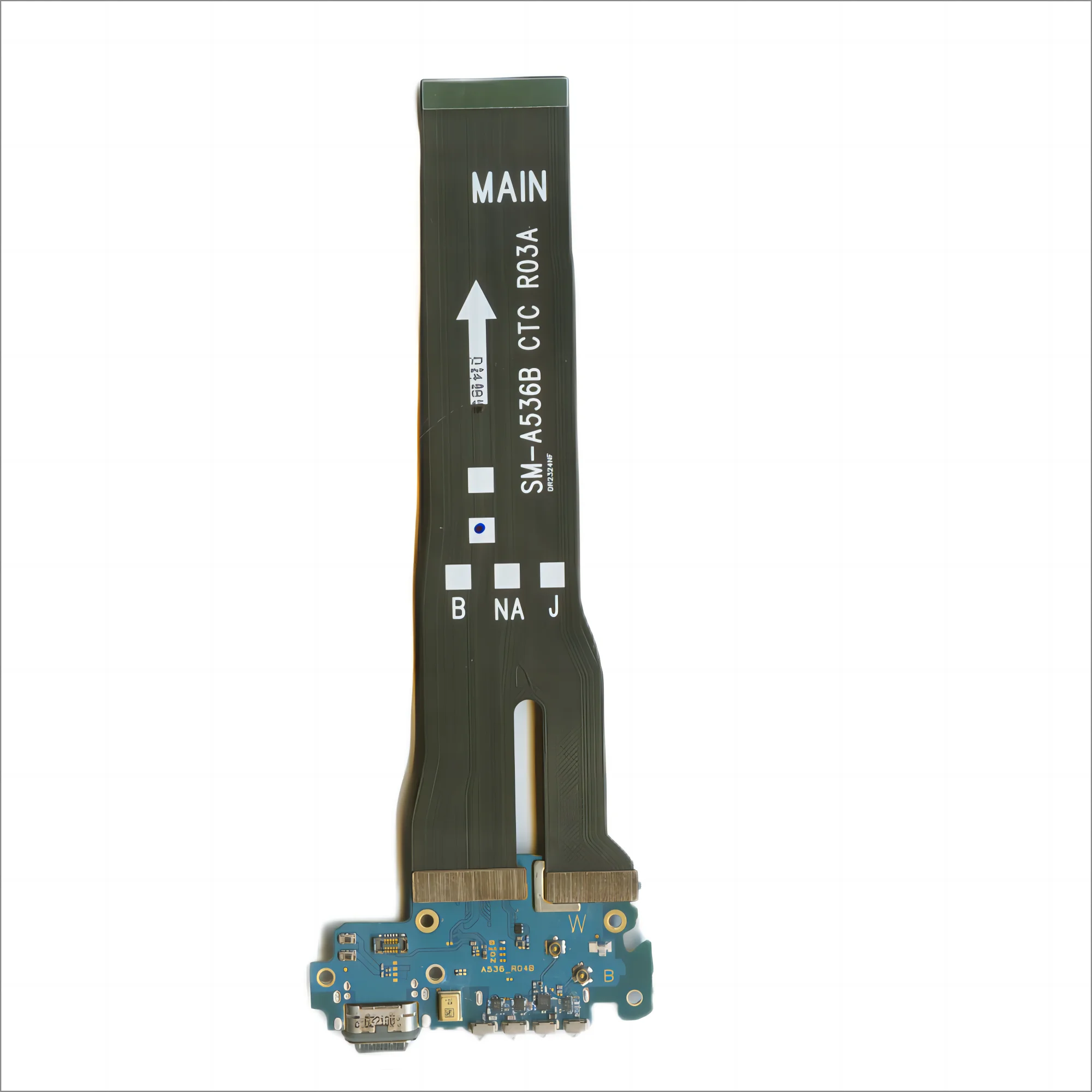 Conector de base de puerto de carga USB + Cable flexible de placa base adecuado para Samsung Galaxy A53 A536, pieza de reparación de placa de carga