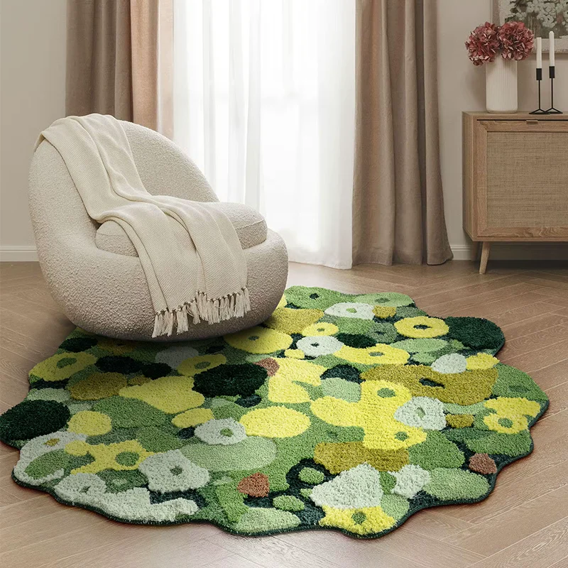 Tufted Round Carpet Living Room Irregular Sofa Tea Table Rug Home Decoration Carpet For Bedroom Soft Kids Tatami Play Floor Mat