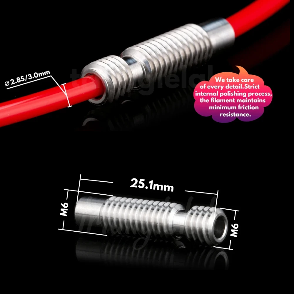 Trianglelab 3.0MM lega di titanio rottura di calore GRADE5 per V6 HOTEND Blocco riscaldatore Vocano 2.85/3.0MM accessori per stampante 3D