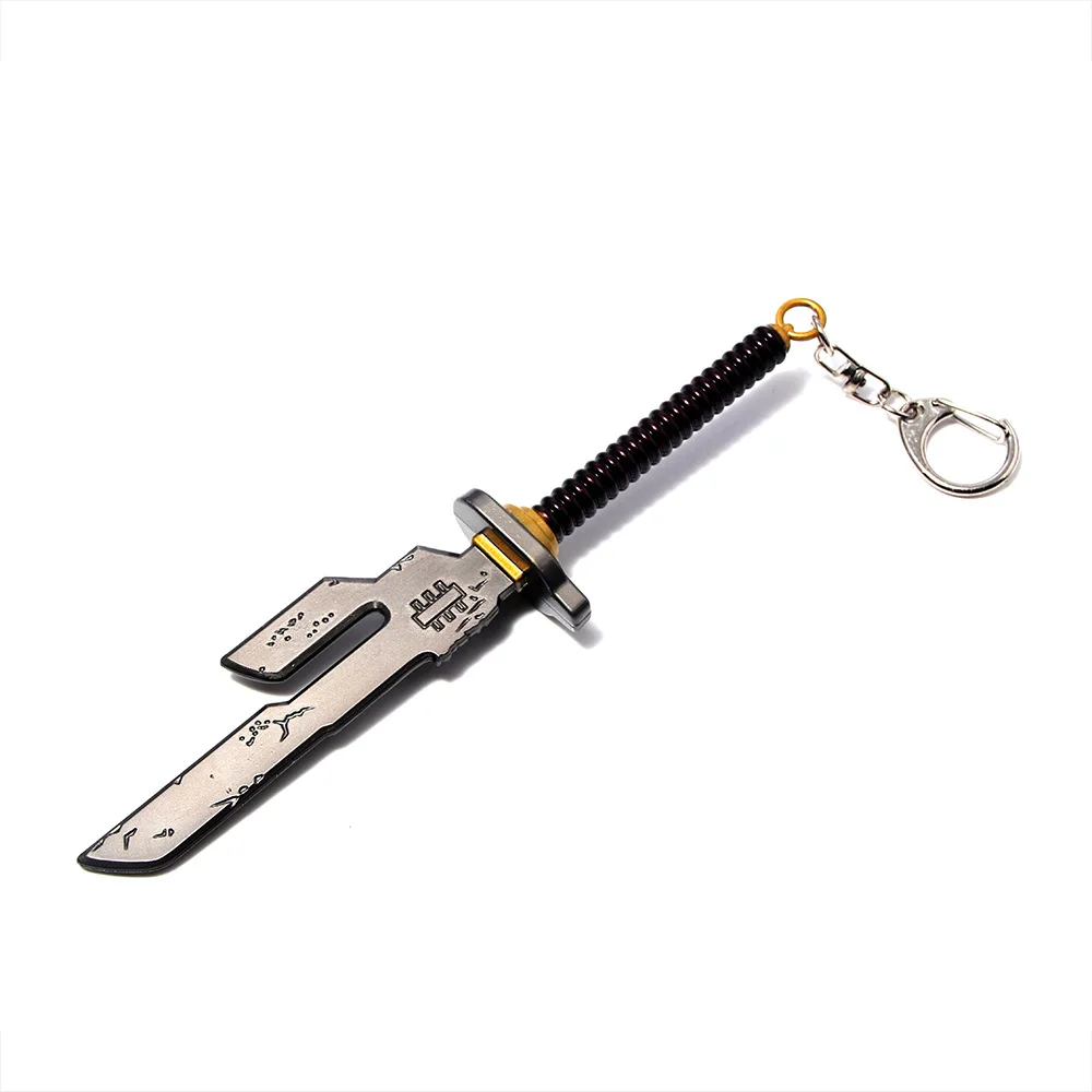 Sword Pendant Keychain Cosplay Toys Men Cosplay Weapon Key Chains Enamel Jewelry Zinc Alloy Llaverios