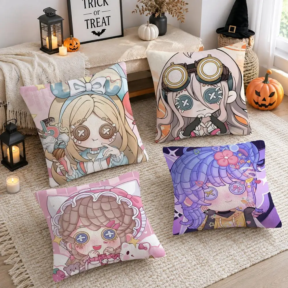 Game I-Identity V Cushion Cover Soft Plush Cushion Case Throw Pillowcase Cozy Home Sofa Bed Living Room Decor