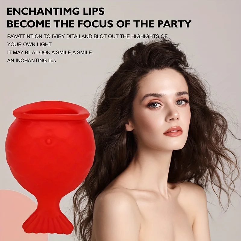 Lip Plumping Tool - Zachte siliconen natuurlijke lipverbeteringstool, gezichtsoefeningen voor vollere, vollere, glamoureuze lippen