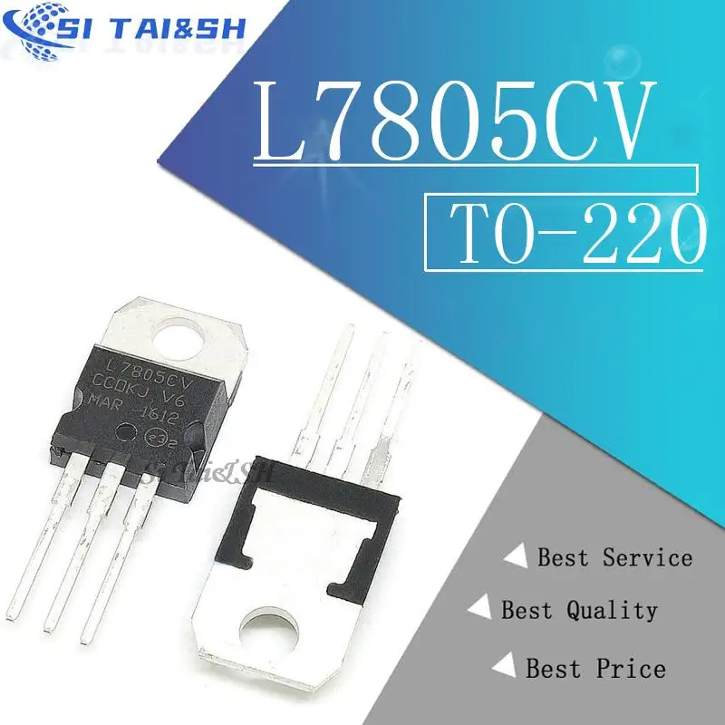 10PCS L7805CV TO220 L7805 TO-220 7805 LM7805 MC7805 new and original IC