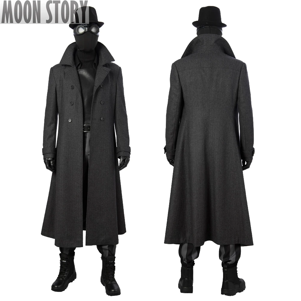 Smile Hero The Spider Noir Peter Toe Outfit, Costume Cosplay, Veste, Chapeau, GlaPants, Halloween, Carnaval, ix, Trempé, Adulte, Hommes