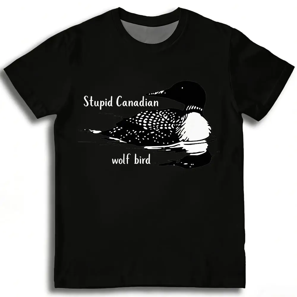 Heated Rivalry Funny Meme Graphic T-shirts Men Women Stupid Canadian Wolf Bird Short-sleeved Harajuku Casual Streetwear Y2k Tops
