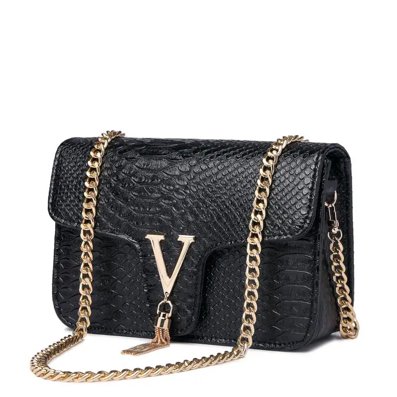 Luxury Handbags Women Bags Designer European Brand Crocodile Chain Shoulder Crossbody Bags For Women Day Clutch Bolsa Feminina