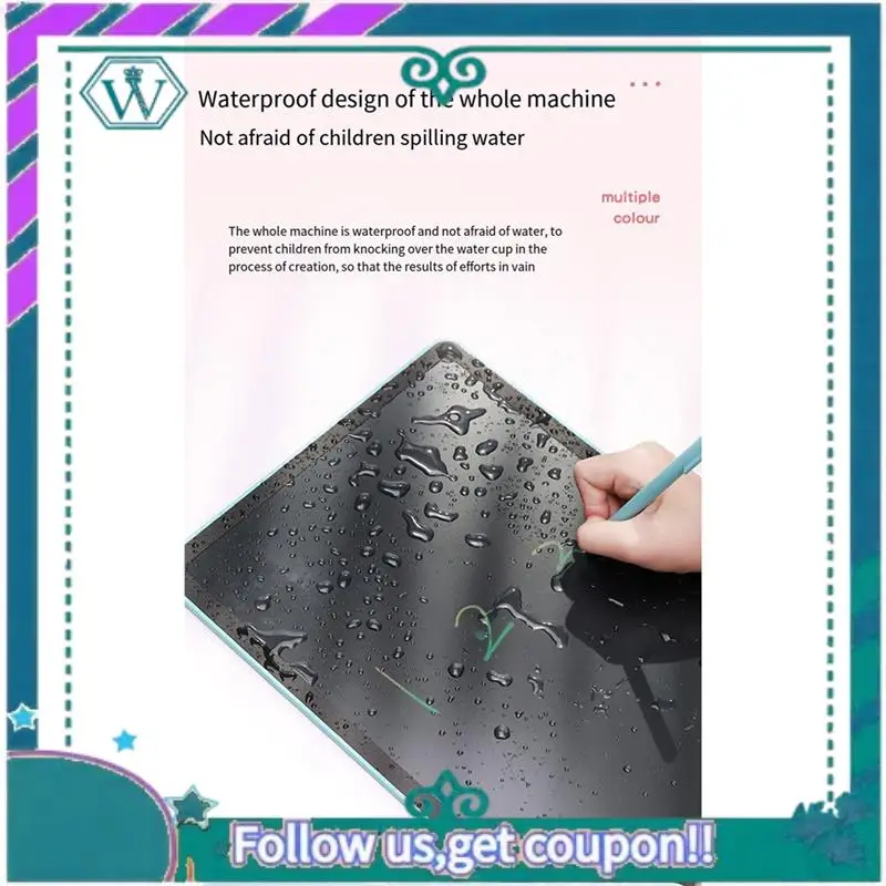 A75Q-8.2 Inch LCD Drawing Tablet Writing Board Color Graffiti Board Drawing Board For Children Birthday Drawing Tablet